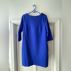 Banana Republic Royal Blue 3/4 Sleeve Dress